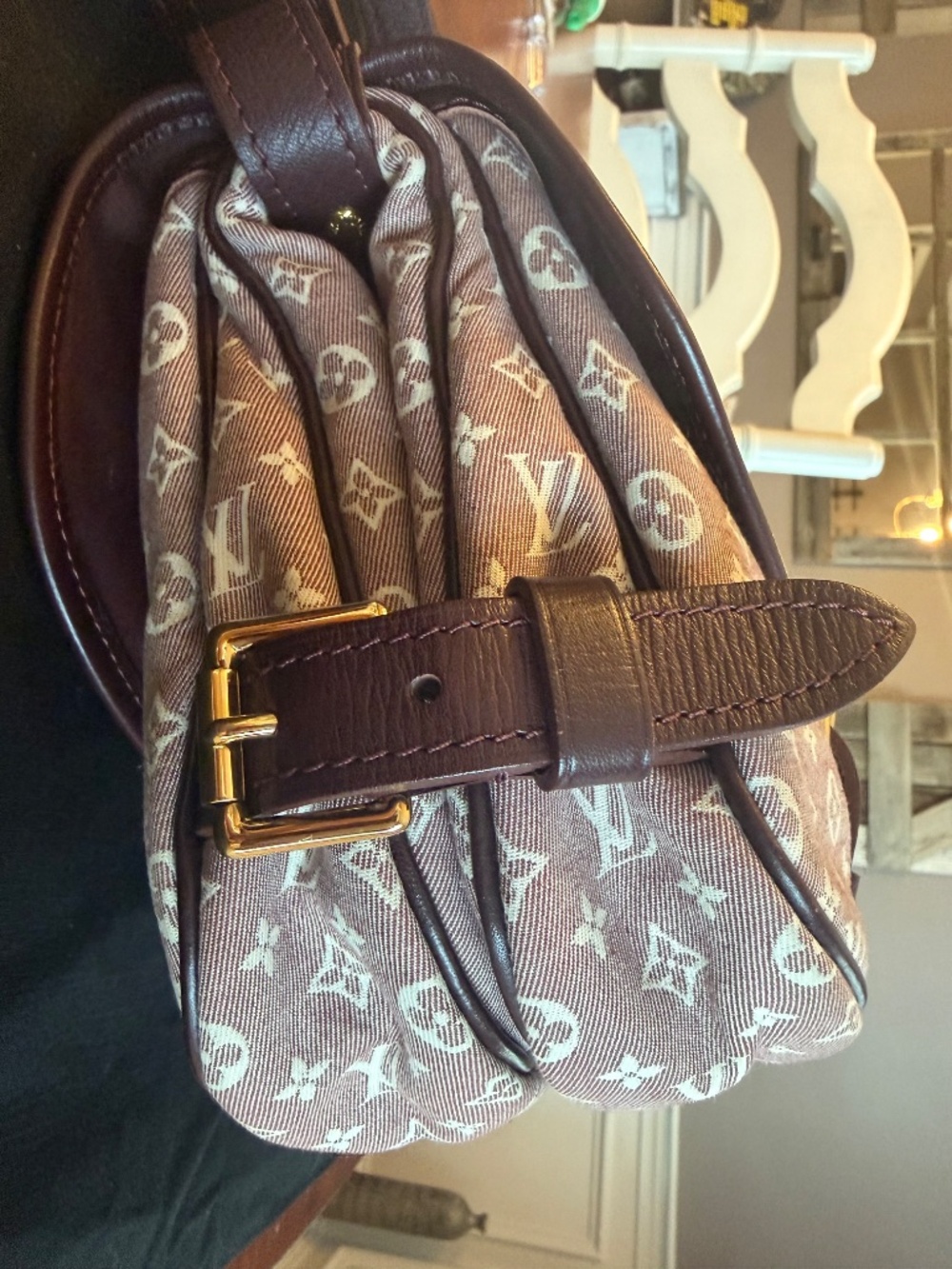 Louis Vuitton Vintage 2012 Sepia Monogram Idylle Saumur PM 20 Canvas Crossbody - Picture 12 of 16
